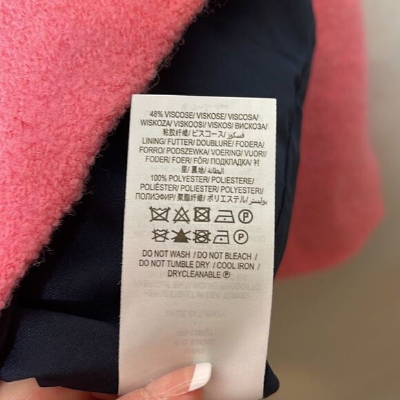 Boden Bella Textured Barbie Pink Wool Blazer. Size 2 Petite. - Picture 9 of 11